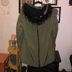 Forest green coat